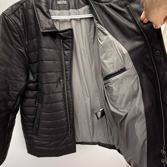 M0851‎ Insulated Water Resistant Quilted Black Puffer Jacket Size L - Picture 6 of 12